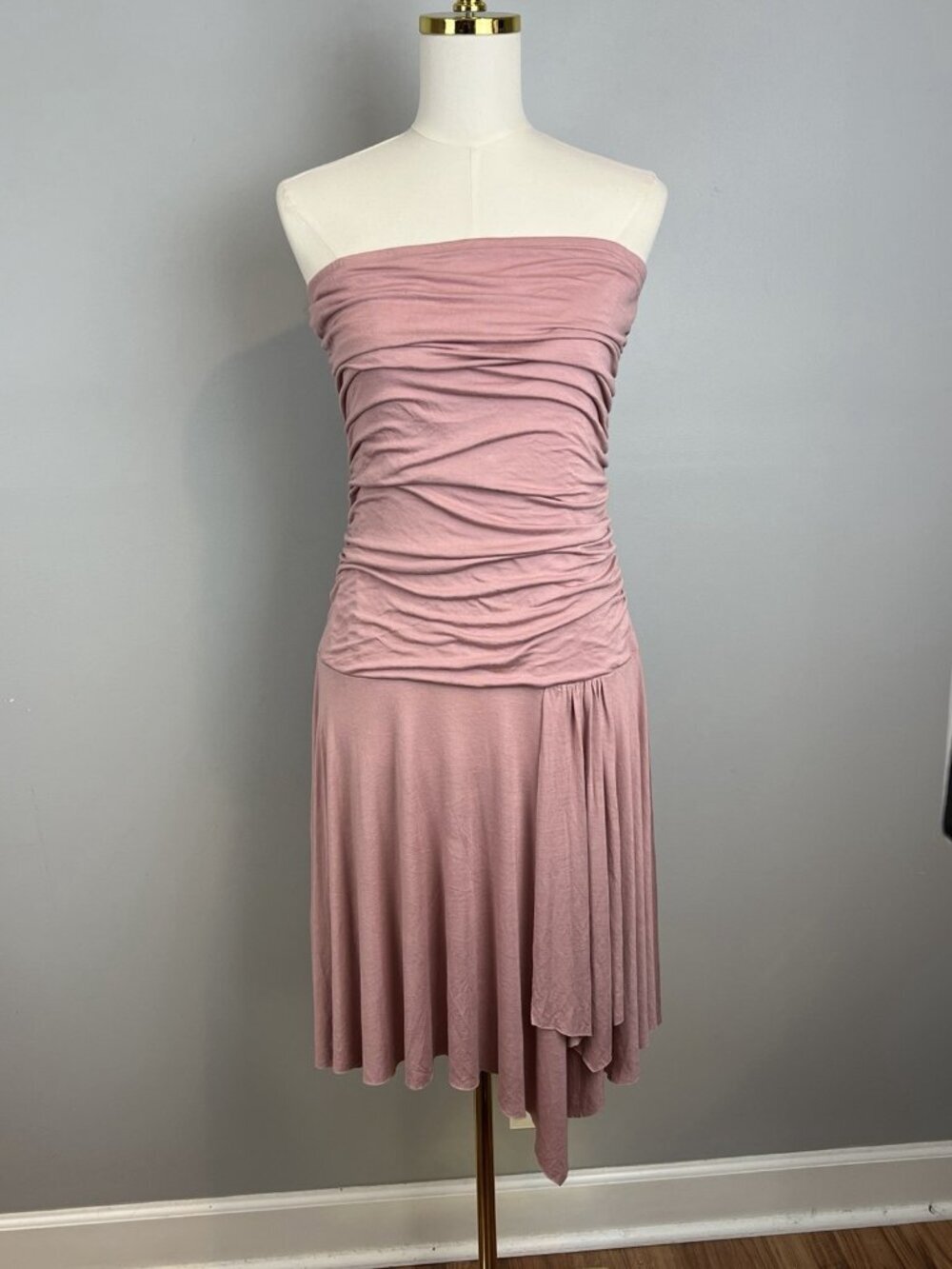Fire Los Angeles Y2K Asymmetric Dress Size Large Strapless Pink Fairycore